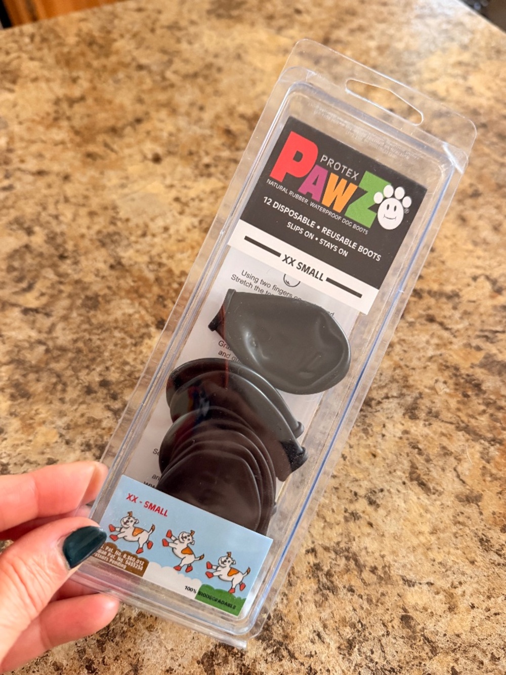 Pawz Protex Rubber Small Dog Boots XXS